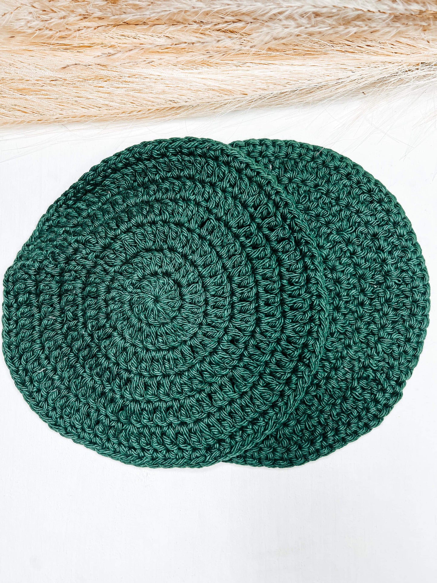 Set of 2- Round Wash Cloths