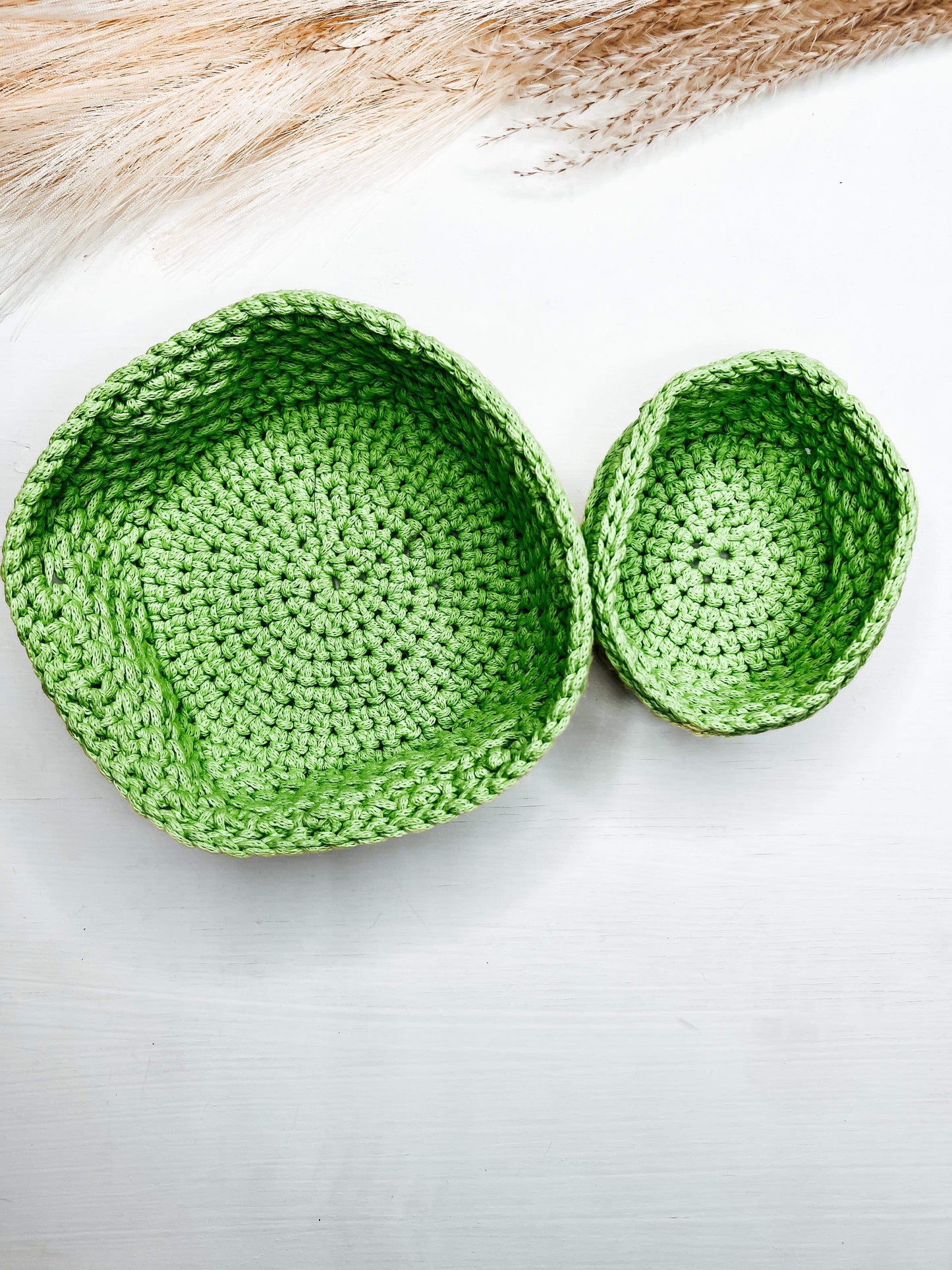 Crochet Basket Sets- Multiple Colors Available