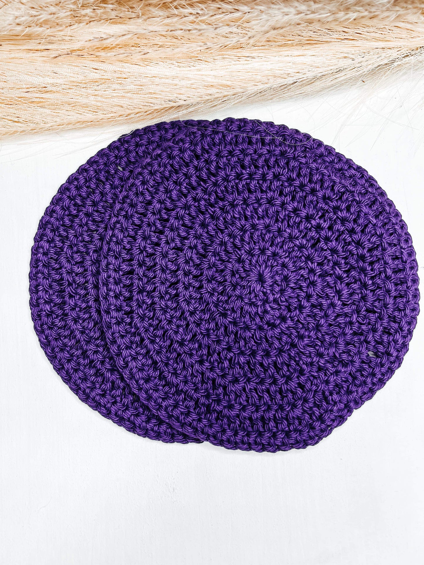 Set of 2- Round Wash Cloths