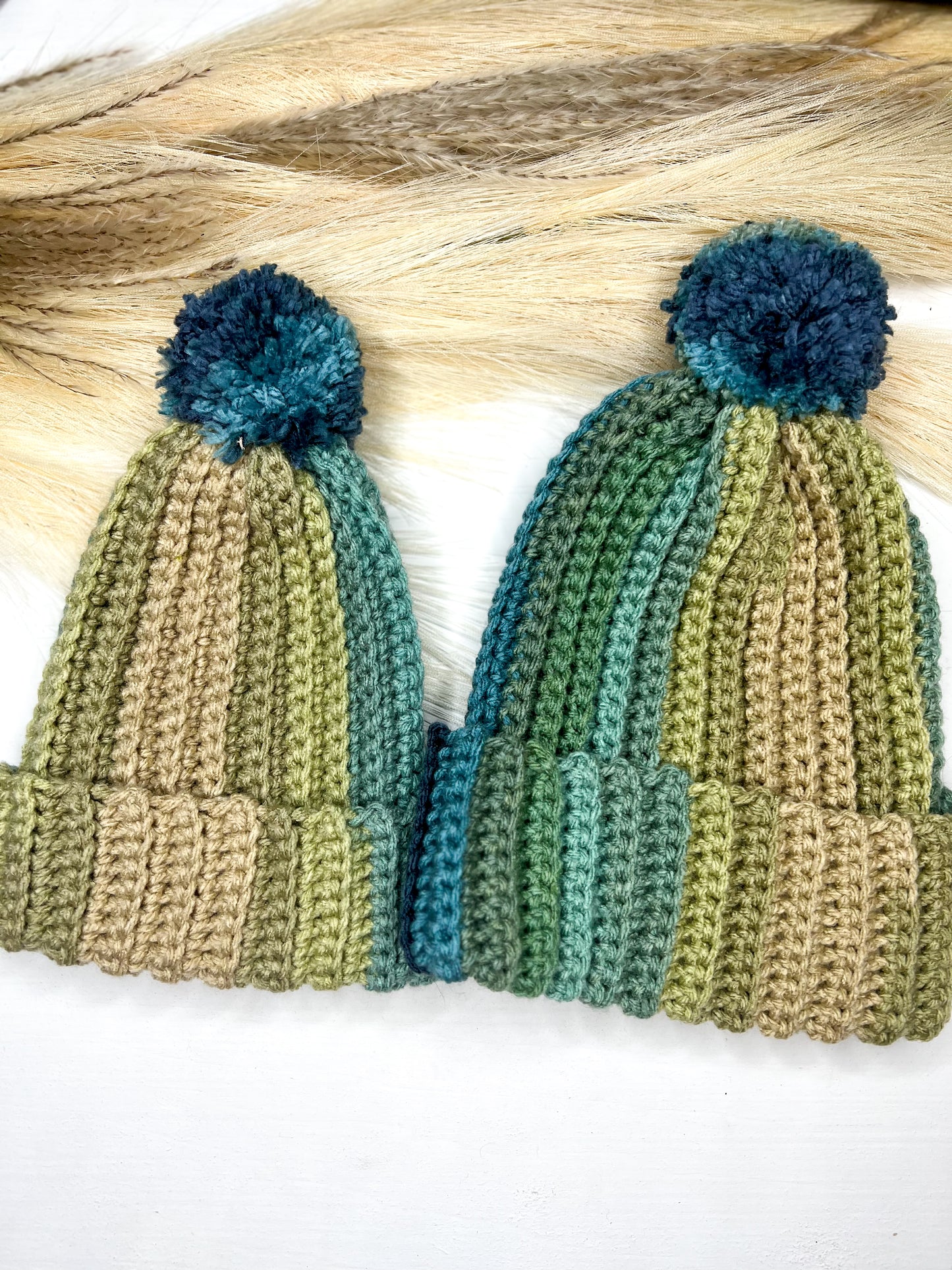 Toddler/ Youth Hat- Blue and Green