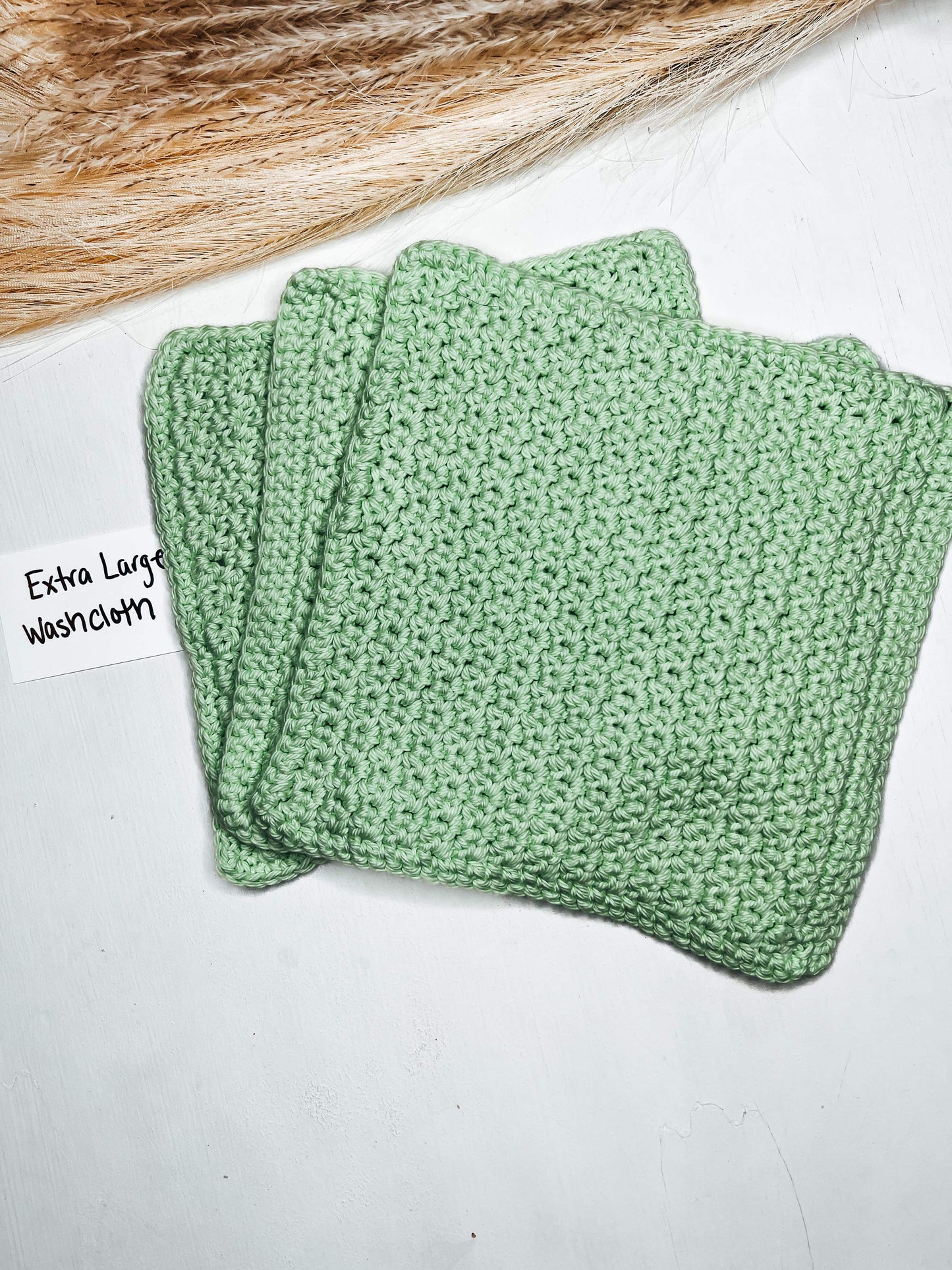 Set of 3- XL Wash Cloths/Multiple Color Options