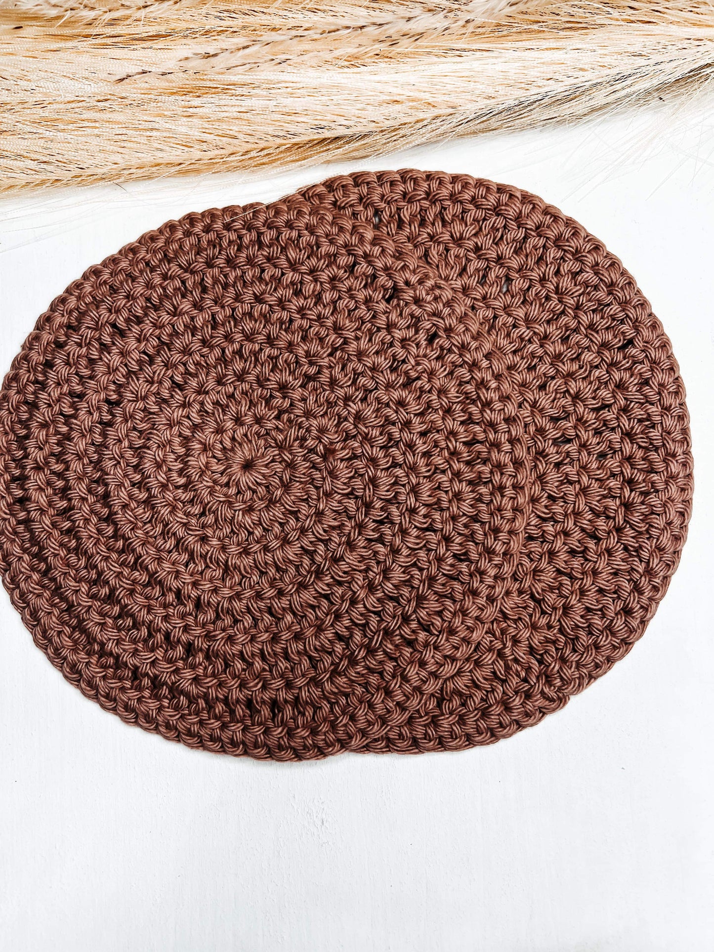 Set of 2- Round Wash Cloths