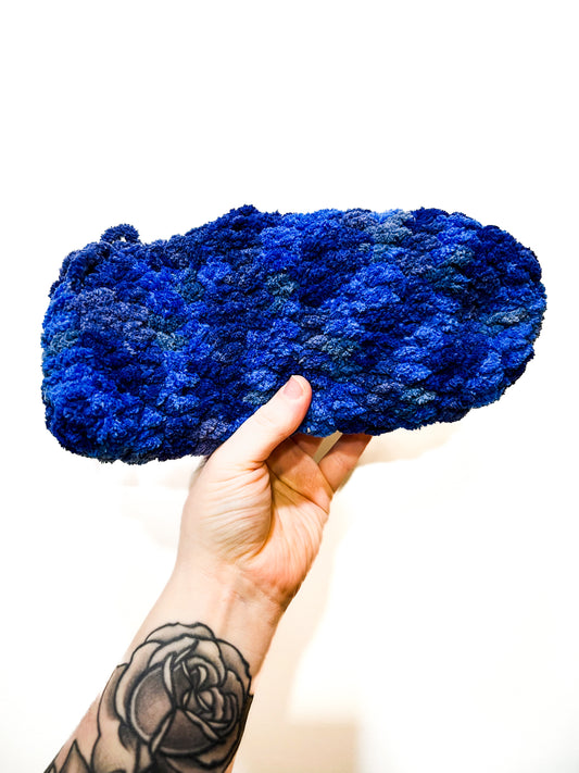 Soft Crochet Slippers- Large  (multiple colors available)