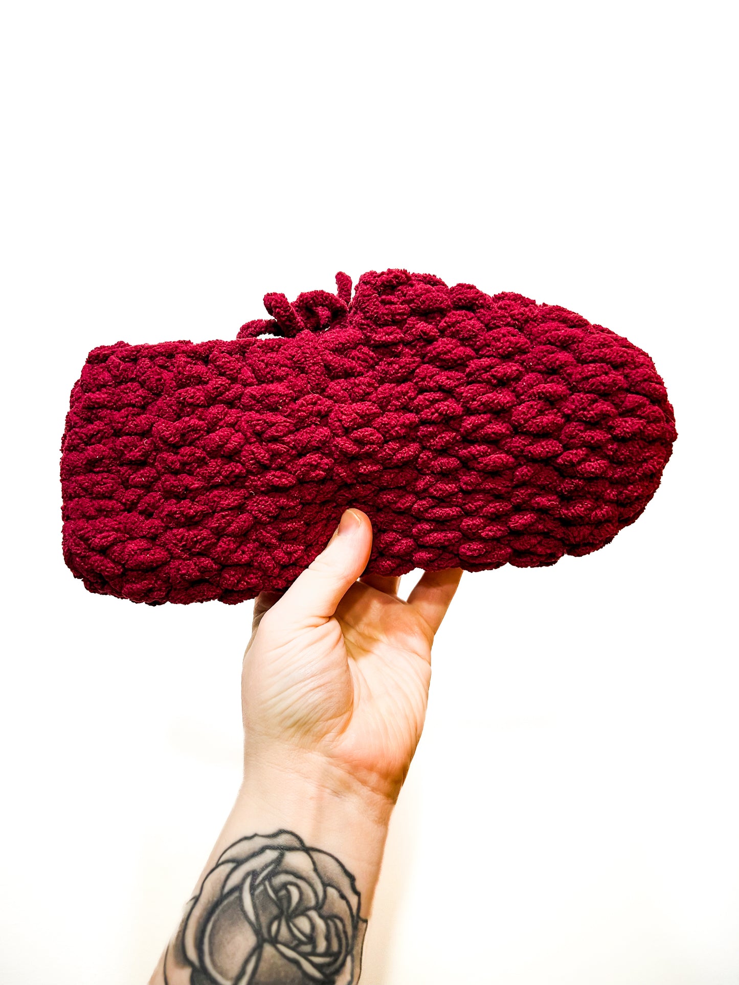 Soft Crochet Slippers- Medium (multiple colors available)