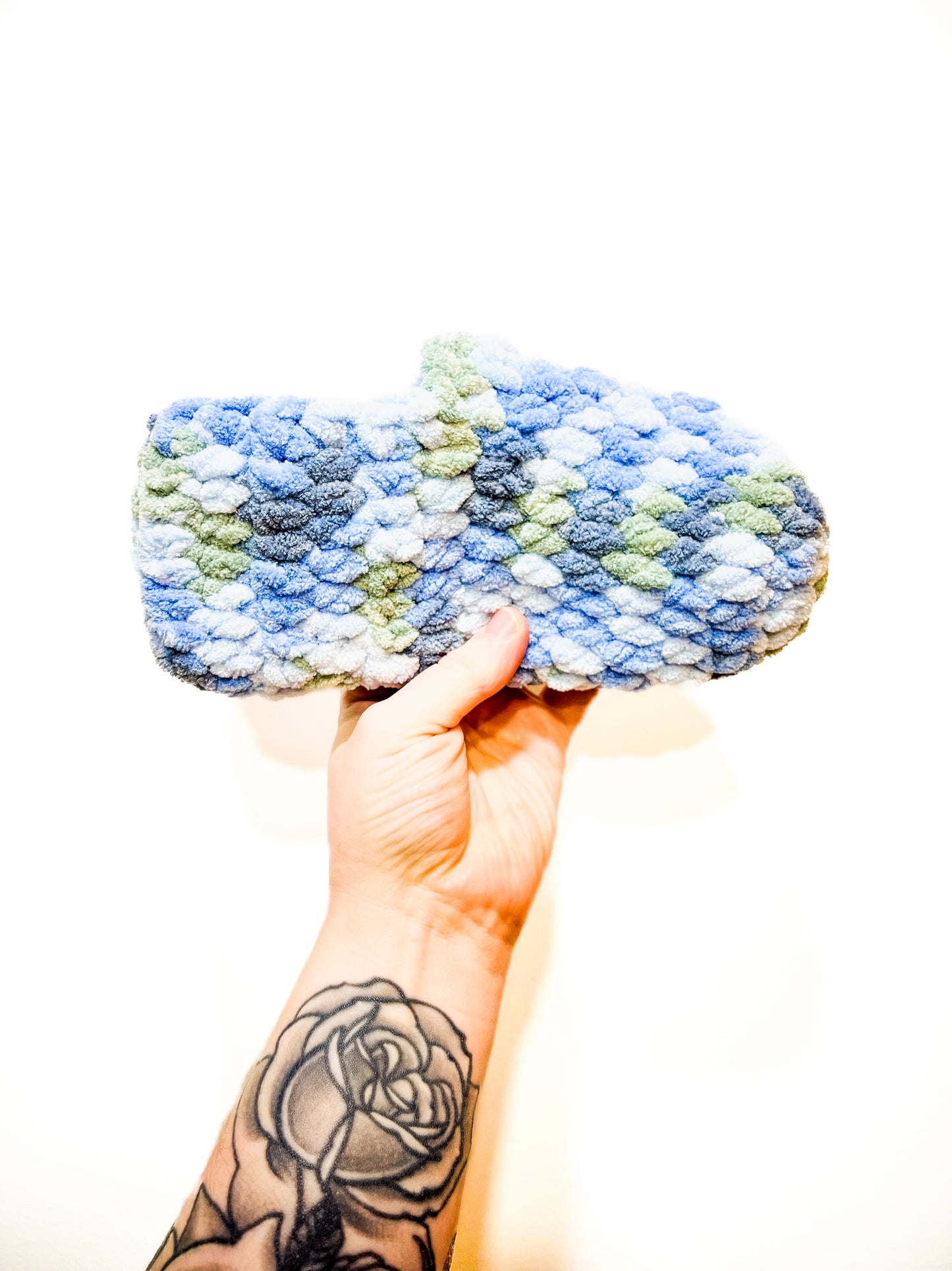 Soft Crochet Slippers -Small (multiple colors available)